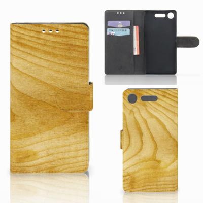 Sony Xperia XZ1 | Book Style Case | Licht Hout