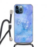 Sterrenbeeld - Licht: iPhone 13 Pro Max Transparant Hoesje met koord