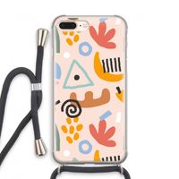 Abstract: iPhone 7 PLUS Transparant Hoesje met koord