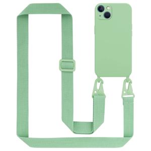 Cadorabo Mobiele telefoon ketting geschikt voor Apple iPhone 13 Hoesje in LIQUID LICHT GROEN - Silicone beschermhoes