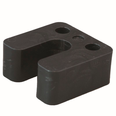 GB drukplaat met sleuf 30mm zwart; 48 per zak | 48 stuks - 17434770