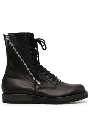 Yohji Yamamoto bottines à fermeture zippée - Noir
