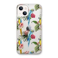 Kleurrijke papegaaien: iPhone 13 mini Transparant Hoesje