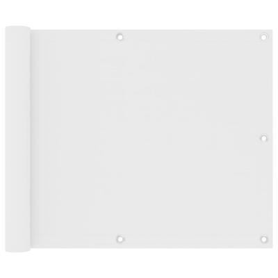 Balkonscherm 75x400 cm oxford stof wit