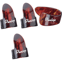 Dunlop 9010TP Shell Medium Finger Picks vingerplectrums en duimplectrum (4 stuks)