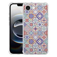 Apple iPhone 16e Hoesje - Tiles Color TPU Antishock Apple iPhone 16e Hoesje - Tiles Color TPU Antishock