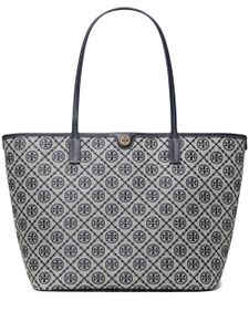 Tory Burch sac cabas en cuir à logo T - Bleu