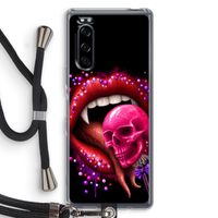 Dodelijk zoet: Sony Xperia 5 Transparant Hoesje met koord
