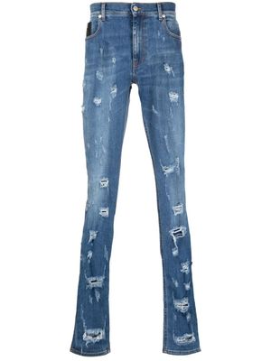 1017 ALYX 9SM jean skinny à effet usé - Bleu