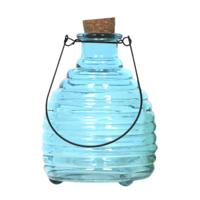 Luance Wespenvanger/wespenval met hengsel - blauw - D13 x H17 cm