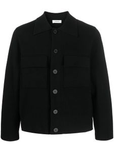 SANDRO cardigan en laine à boutonnière - Noir