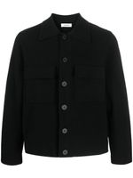 SANDRO cardigan en laine à boutonnière - Noir