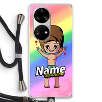 Chibi Maker man: Huawei P50 Pro Transparant Hoesje met koord