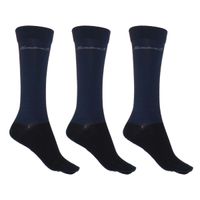 Mondoni showsokken uni 3-pack donkerblauw maat:36-41