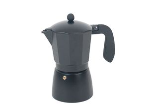 Zwarte Percolator Express - Espressomaker - 3 kops - 150ml - Zwart - Espresso op vuur