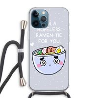 I'm A Hopeless Ramen-Tic For You: iPhone 12 Pro Max Transparant Hoesje met koord