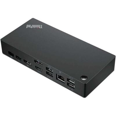Dockingstation - LENOVO - 40AY0090EU - Met USB 3.2 Gen 1 (3.1 Gen 1) Type-C-draad - Zwart