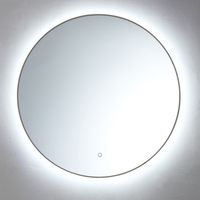 Spiegel Sanilux Rond Met LED Verlichting 3 Kleuren Instelbaar & Dimbaar 100cm Met Spiegelverwarming Gunmetal