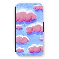Roze wolken met vogels: iPhone 11 Pro Max Flip Hoesje