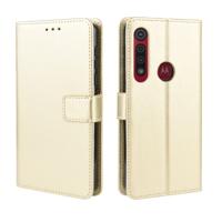 Voor Motorola Moto G8 Play Retro Crazy Horse textuur horizontale Flip lederen draagtas met houder & kaartsleuven & fotolijstjes (goud)