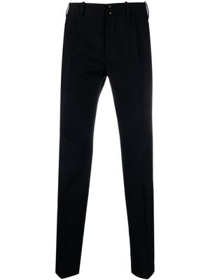 Incotex pantalon droit à taille mi-haute - Bleu