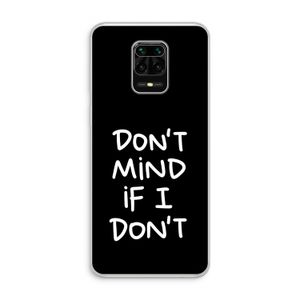 Don't Mind: Xiaomi Redmi Note 10 Lite Transparant Hoesje
