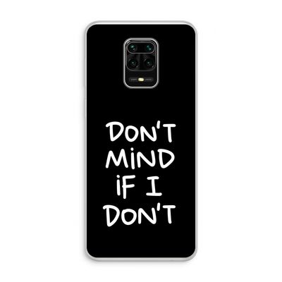 Don't Mind: Xiaomi Redmi Note 10 Lite Transparant Hoesje