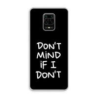 Don't Mind: Xiaomi Redmi Note 10 Lite Transparant Hoesje