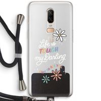 Tough Life: OnePlus 6 Transparant Hoesje met koord