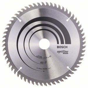 Bosch Accessoires Cirkelzaagblad Optiline Wood 235 x 30/25 x 2,8 mm, 60 1st - 2608641192