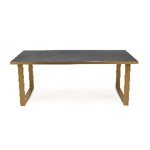 Stalux Eettafel Joop - goud / zwart eiken