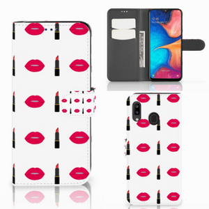 Samsung Galaxy A30 Telefoon Hoesje Lipstick Kiss