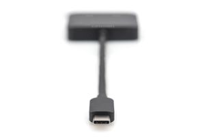 Digitus DS-45339 DisplayPort / USB-C Adapter [1x USB-C - 2x DisplayPort bus] Zwart