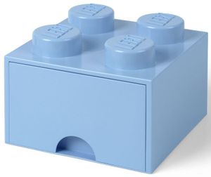 Room Copenhagen LEGO Brick Drawer 4 Licht blauw opbergdoos