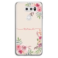 Rozen: LG V30 Transparant Hoesje