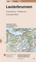 Wandelkaart - Topografische kaart 1228 Lauterbrunnen | Swisstopo - thumbnail