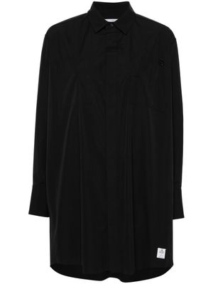 sacai chemise en popeline à logo brodé - Noir