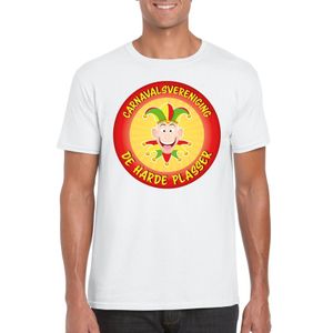 Carnavalsvereniging De Harde Plasser Limburg heren t-shirt wit