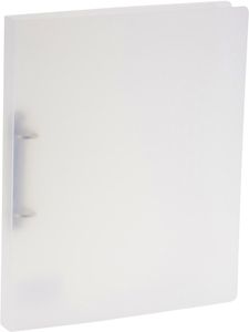 Bronyl ringmap, voor ft A4, uit PP, 2 D-ringen van 15 mm, transparant wit