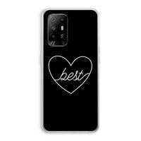 Best heart black: Oppo A94 5G Transparant Hoesje
