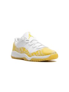 Jordan Kids baskets Air Jordan 11 Low 'Yellow Snakeskin' - Blanc