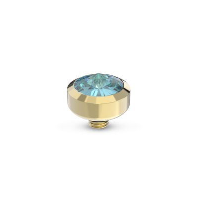 Melano Twisted Glossy Steentje Aqua Bohemica Goud