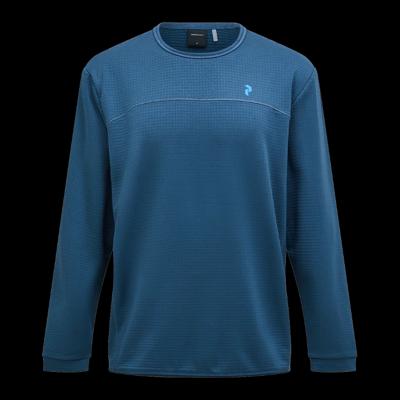 Peak Performance Trail Polartec® Power Grid™ Crew Fleece Heren Mountain Lake XL