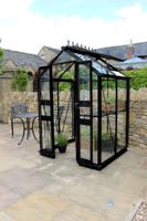 Birdlip 44, zwart gecoat, veiligheidsglas 3mm - Royal well
