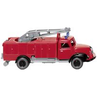 Wiking 062304 H0 Hulpdienstvoertuig Magirus Deutz Brandweer-materiaalwagen met Metz-kraan - thumbnail