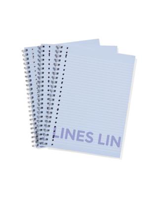 HEMA Collegeblokken Blauw A4 Gelinieerd - 3 Stuks