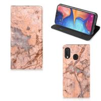 Samsung Galaxy A20e | Standcase | Marmer Oranje