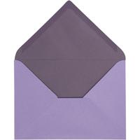 Envelop, afmeting envelop 11,5x16 cm, 100 gr, donkerpaars/paars, 10 stuk/ 1 doos