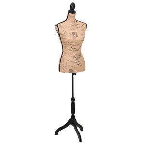 VidaXL Etalagepop torso vrouw jute bruinzwart