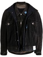 Maison MIHARA YASUHIRO veste Triple Layered en jean - Noir - thumbnail